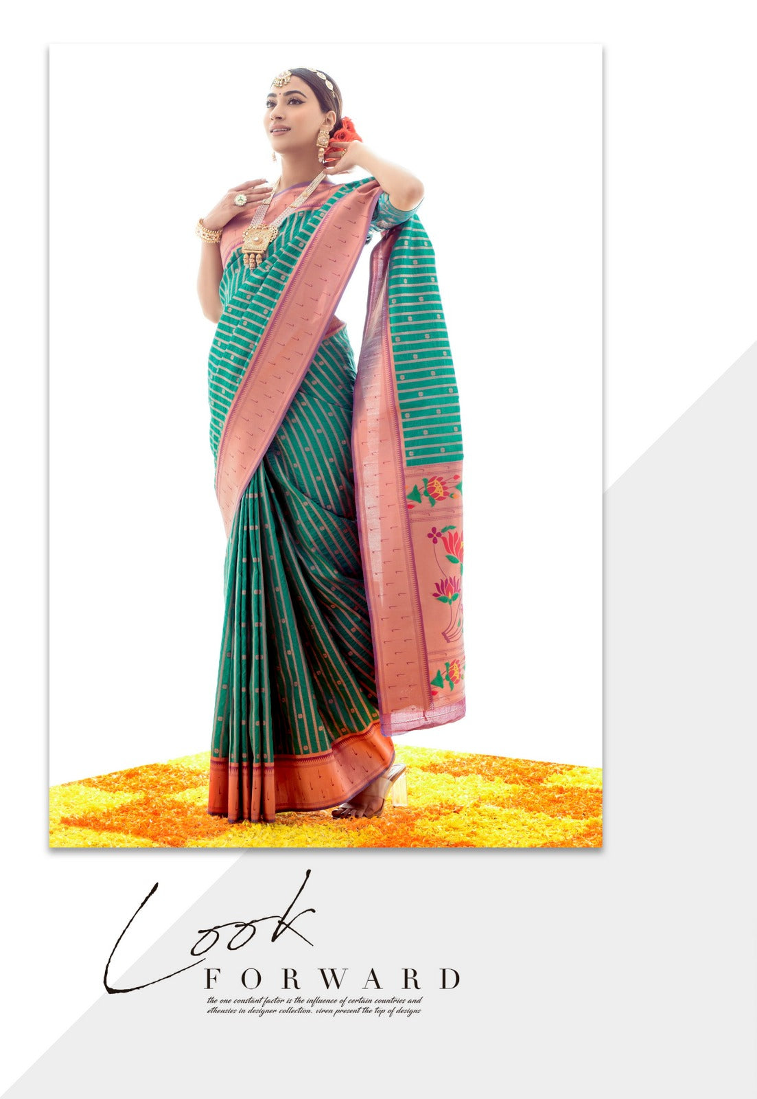 Hayat Green Soft Silk Paithani Saree with Grand Paithani Pallu and Border