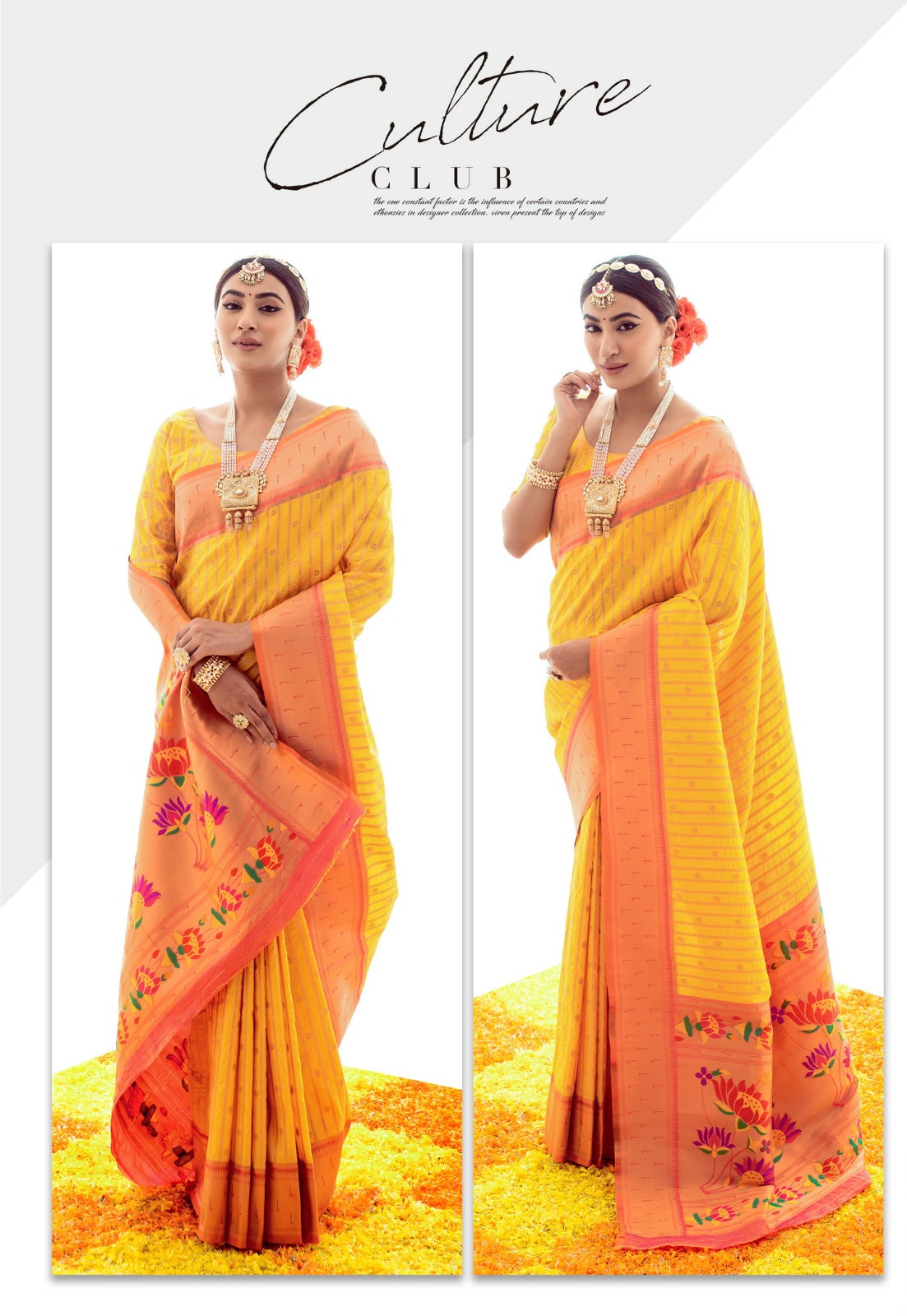 Corn Yellow Soft Silk Paithani Saree with Grand Paithani Pallu and Border