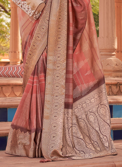 Designer Soft Silk Saree with Banarasi Blouse