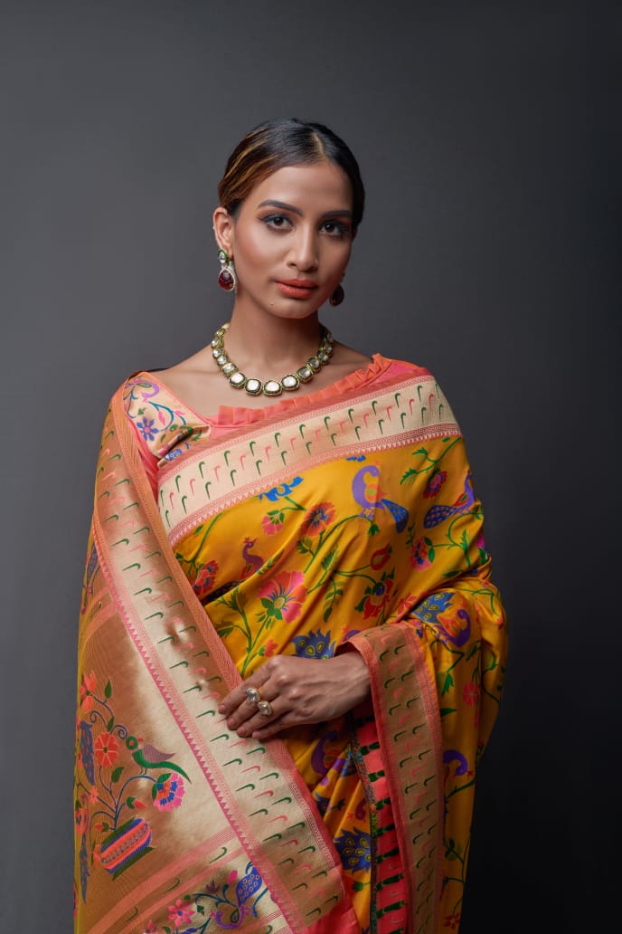 silk saree meter Paithani Blouse Piece at Rs 249 in Surat | ID:  2850439957988